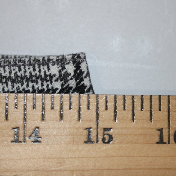 Mother Pant Sz 28 x 27 Black Blue White Striped Side Plaid Straight Cotton Pant - Picture 14 of 16